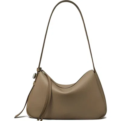 Tory Burch Romy Leather Shoulder Bag In Brown