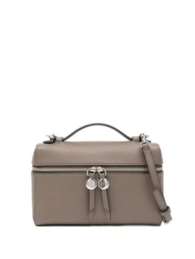 Tory Burch Romy Leather Vanity Case In Brown