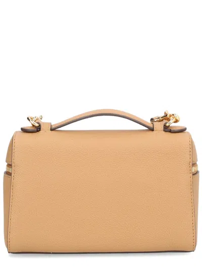 Tory Burch Romy Leather Vanity Case In Purple