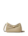 Tory Burch Romy Leather Zip Top Crossbody In Neutral