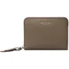 Tory Burch Romy Medium Leather Zip Wallet In Brown