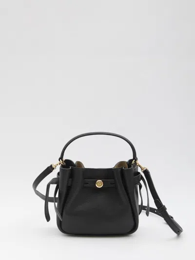 Tory Burch Romy Mini Bucket Bag In Black