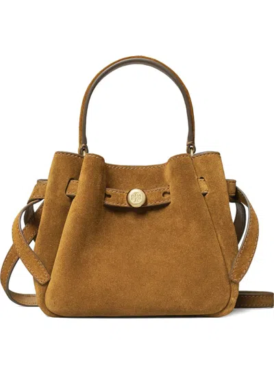 Tory Burch Romy Mini Bucket Bags In Brown