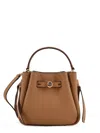 Tory Burch Romy Mini Leather Crossbody Bag In Brown