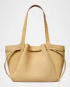Tory Burch Romy Nubuck Leather Tote Bag In Wheat