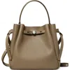 Tory Burch Romy Pebble Leather Bucket Bag