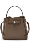Tory Burch Romy Pebbled Leather Bucket Bag