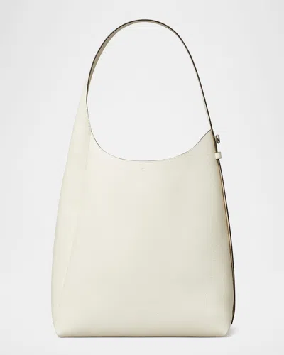 Tory Burch Romy Pebbled Leather Hobo Bag