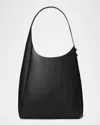 Tory Burch Romy Pebbled Leather Hobo Bag In Black