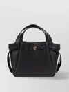 Tory Burch Romy Pebbled Satchel With Removable Shoulder Strap