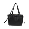 Tory Burch Romy Pebbled Tote In Black