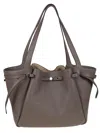 Tory Burch Romy Shoulder Bag In Soft Textured Leather In Brown