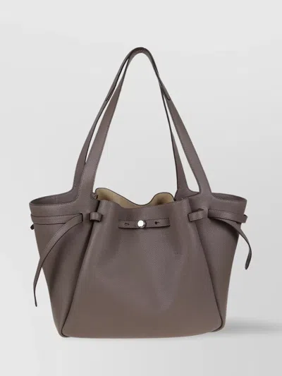 Tory Burch Romy Pebbled Tote Double Handles