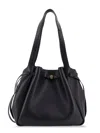 Tory Burch Romy Pebbled Tote Leather Shoulder Bag