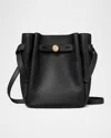 Tory Burch Bucket Bag With Top Handle And Gold-tone Hardware In Black