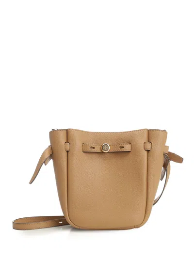 Tory Burch Romy Phone Shoulder Bag In Brown