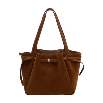 Tory Burch Romy Shopper Bag In Brown