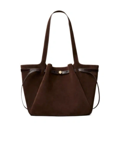 Tory Burch Romy Shopper Bag In Brown