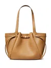 Tory Burch Romy Leather Tote Bag In Brown