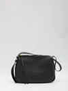 Tory Burch Black Leather Romy Small Shoulder Bag In Black