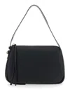 Tory Burch Black Leather Romy Small Shoulder Bag In Black