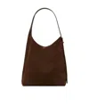 Tory Burch Romy Suede Hobo Bag In Brown