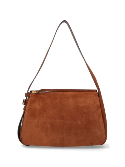 Tory Burch "romy" Shoulder Bag In Brown