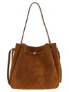 Tory Burch Romy Shoulder Bags Brown In Brown