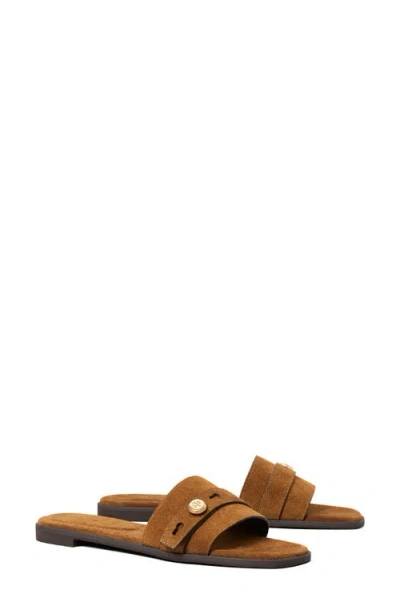 Tory Burch Romy Slide Sandal In Brown