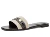 Tory Burch Beige Cotton Ovine Leather Rubber Thermoplastic Polyurethane Sandals In Neutral