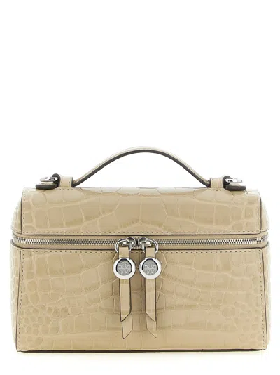 Tory Burch Romy Slim Top Handle Bag In White
