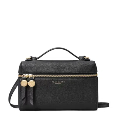 Tory Burch Mini Bags With Top Handle And Crossbody Strap In Black