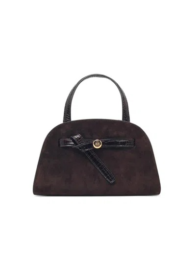 Tory Burch 'romy' Small Brown Suede Top Case