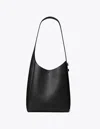 Tory Burch Small Leather Hobo Bag With Adjustable Strap In Black