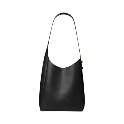 Pre-owned Tory Burch Romy Small Hobo Bag 'black' | Women's Size Onesize