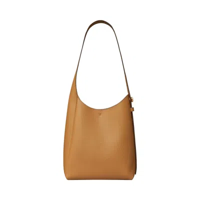 Pre-owned Tory Burch Romy Small Hobo Bag 'tiramisu' | Tan | Women's Size Onesize