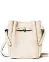 Tory Burch Romy Small Leather Crossbody In Neutral