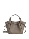 Tory Burch Romy Small Leather Tote In Brown