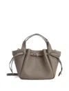 Tory Burch Romy Small Leather Tote In Brown