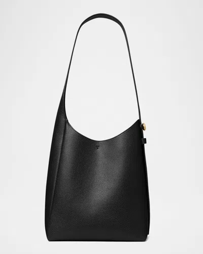 Tory Burch Romy Small Pebbled Leather Hobo Bag