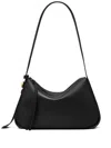Tory Burch Romy Leather Shoulder Bag In Black