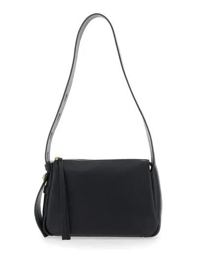 Tory Burch Romy Small Shoulder Bag In Black
