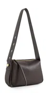 Tory Burch Romy Leather Crossbody Bag With Adjustable Strap In Brown