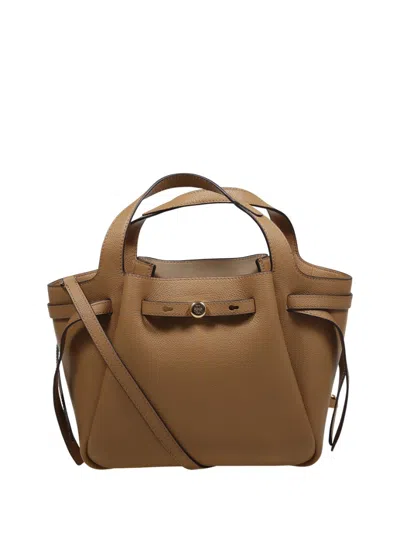 Tory Burch Romy Small Tote Bag In Brown