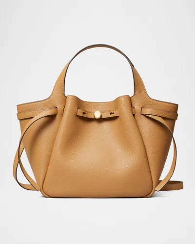 Tory Burch Romy Small Tote In Tiramisu