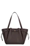 Tory Burch Romy Smooth Leather Tote Bag In Brown
