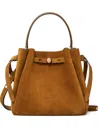 Tory Burch Romy Suede Bucket Bag In Brown