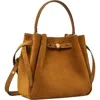 Tory Burch Romy Suede Bucket Bag In Brown