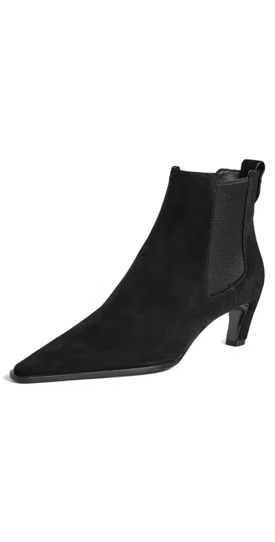 Tory Burch Romy Suede Chelsea Boots 45mm Perfect Black