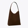 Tory Burch Romy Suede Hobo Bag In Brown